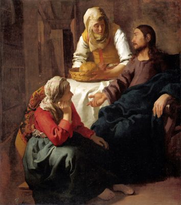 マリアとマルタの家のキリスト（ヨハネス・フェルメール画）